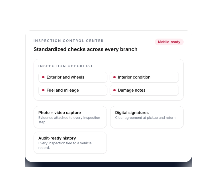 Inspections dashboard preview in Resvo